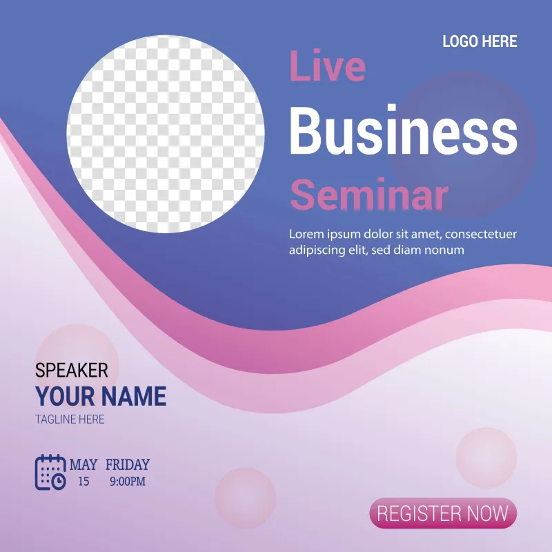 Modern Webinar Design
